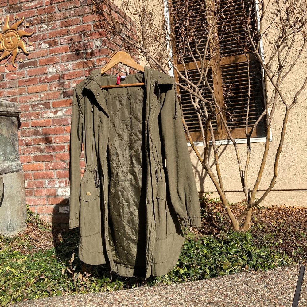 Earthy Green Rain Coat